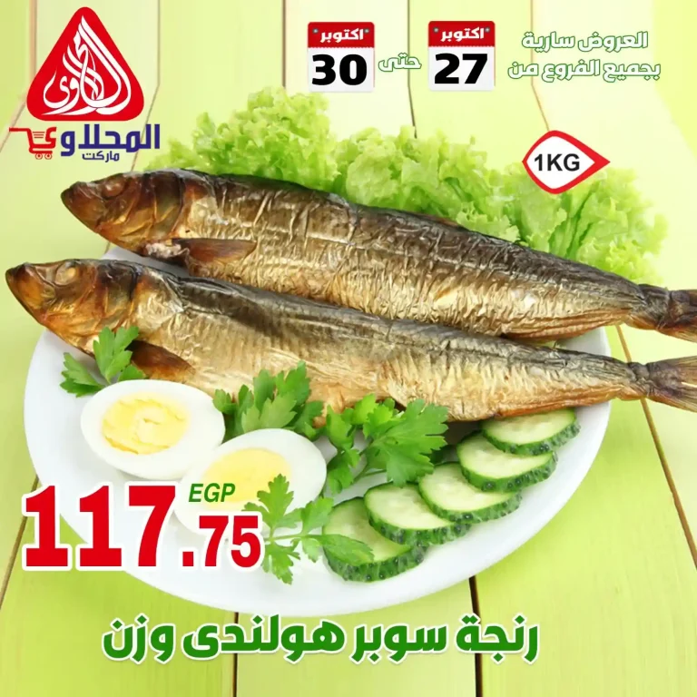 عروض المحلاوى ماركت من 27 اكتوبر حتى 30 اكتوبر 2025