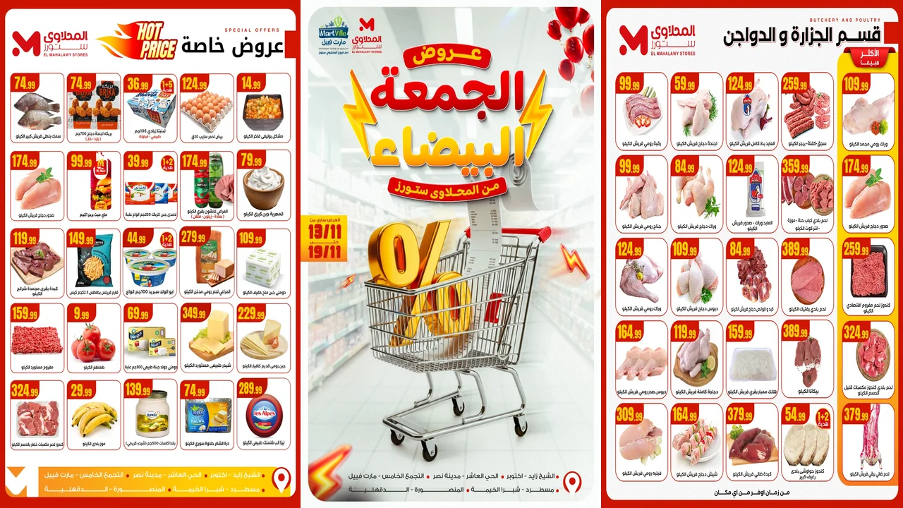 عروض المحلاوى ستورز من 13 نوفمبر حتى 19 نوفمبر 2025 الحمعة البيضاء