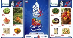 عروض هايبروان اليوم مهرجان الخضراوات و الفاكهة من 25 أغسطس حتى 27 أغسطس 2026